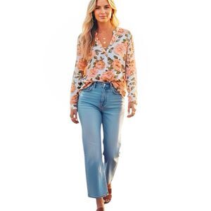 Reformation Womens Blouse XS Floral Cottagecore Cottage Bohemian Boho Romantic